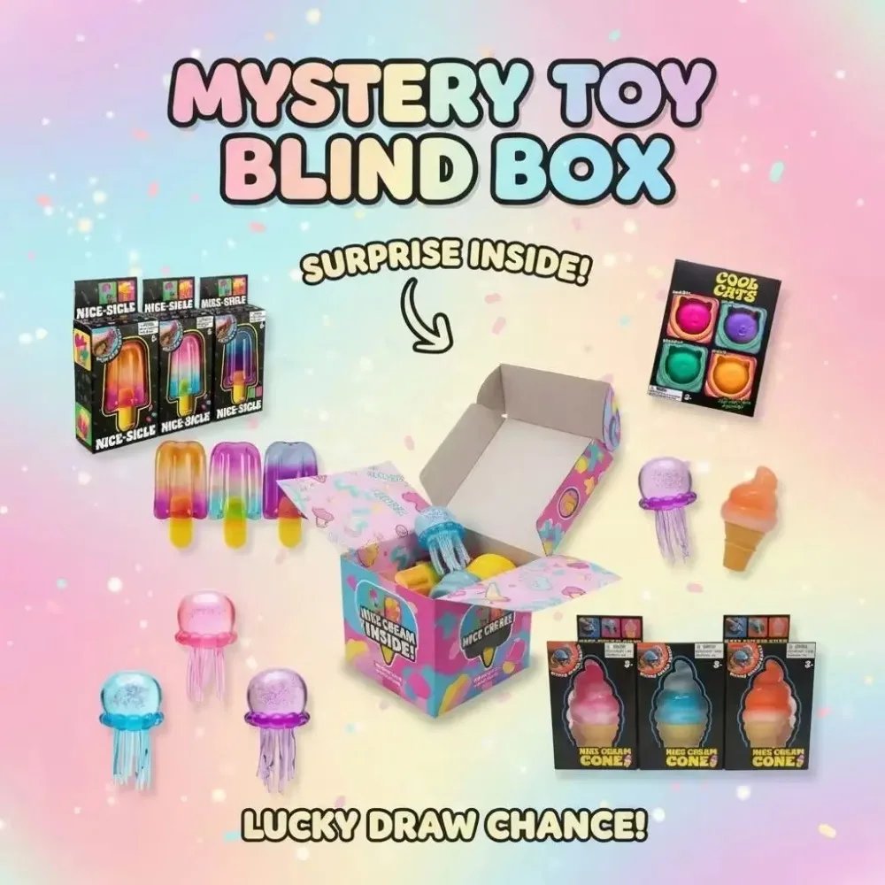 Party Games For Adults And Kids - Squishy Mystery Box, Slow Rising Fidget